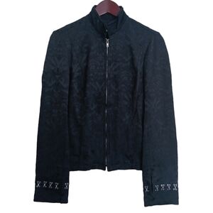 ❤️Daang Goodman Tripp NYC Black Lace Textured Jacket Medium